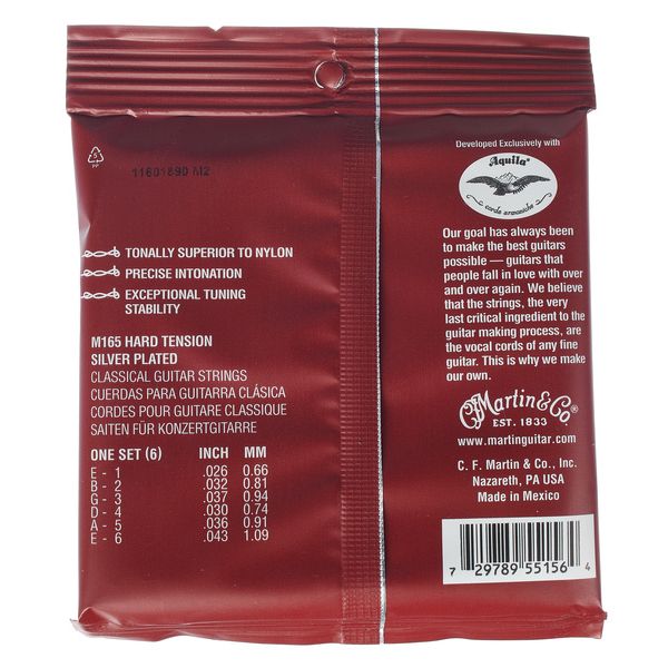 strings.fi - Martin M165 Magnifico Premium Classical Strings (Hard Tension)