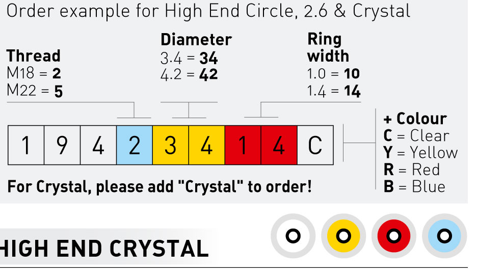 High End Crystal - red-M18 - 4