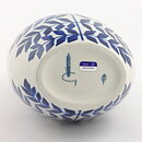 Karin Björquist (Indigo 1952) Baluster Vase with Blue Leaf Decor 32 cm