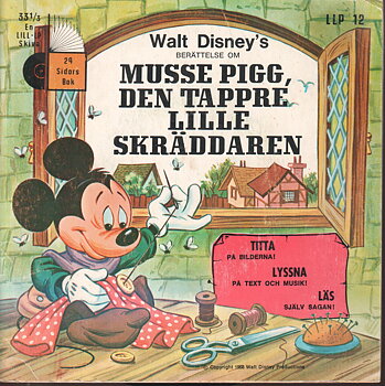 Walt Disneys Den tappre lille skräddaren, Lill-LP serien, begagnad