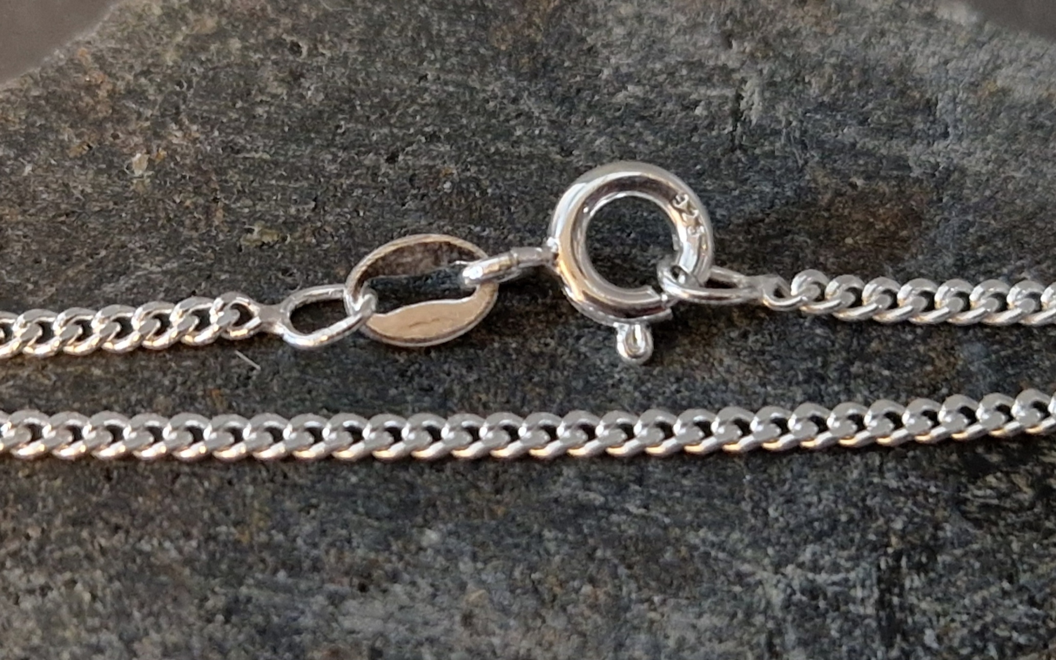 Curb Kedja i Sterling Silver - 50 och 60cm - 2