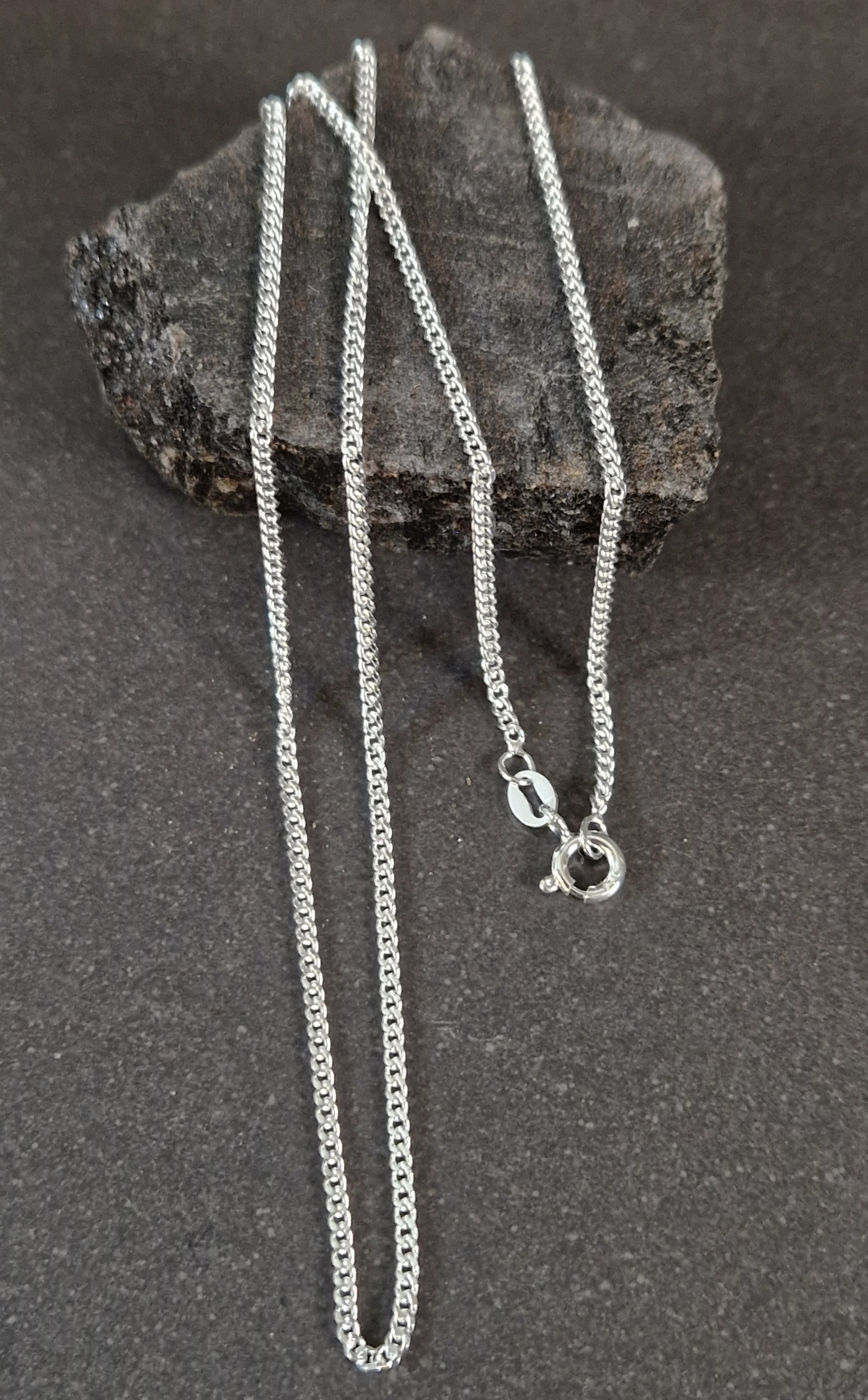 Curb Kedja i Sterling Silver - 50 och 60cm