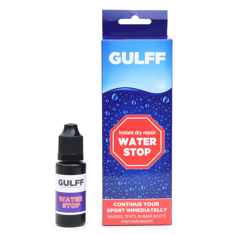 Repairs waders, tents, boots and other waterproof garments. Simply apply the UV glue and let it cure with UV light