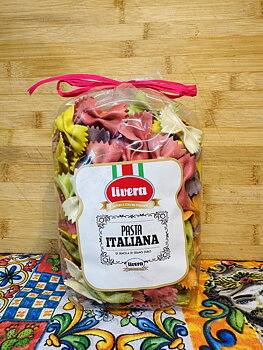 Livera Farfalle 6 colori, delikatesspasta - 500g