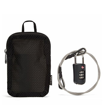 Reselås med vajer - PACSAFE Prosafe 1000 Lock with Steel Cable