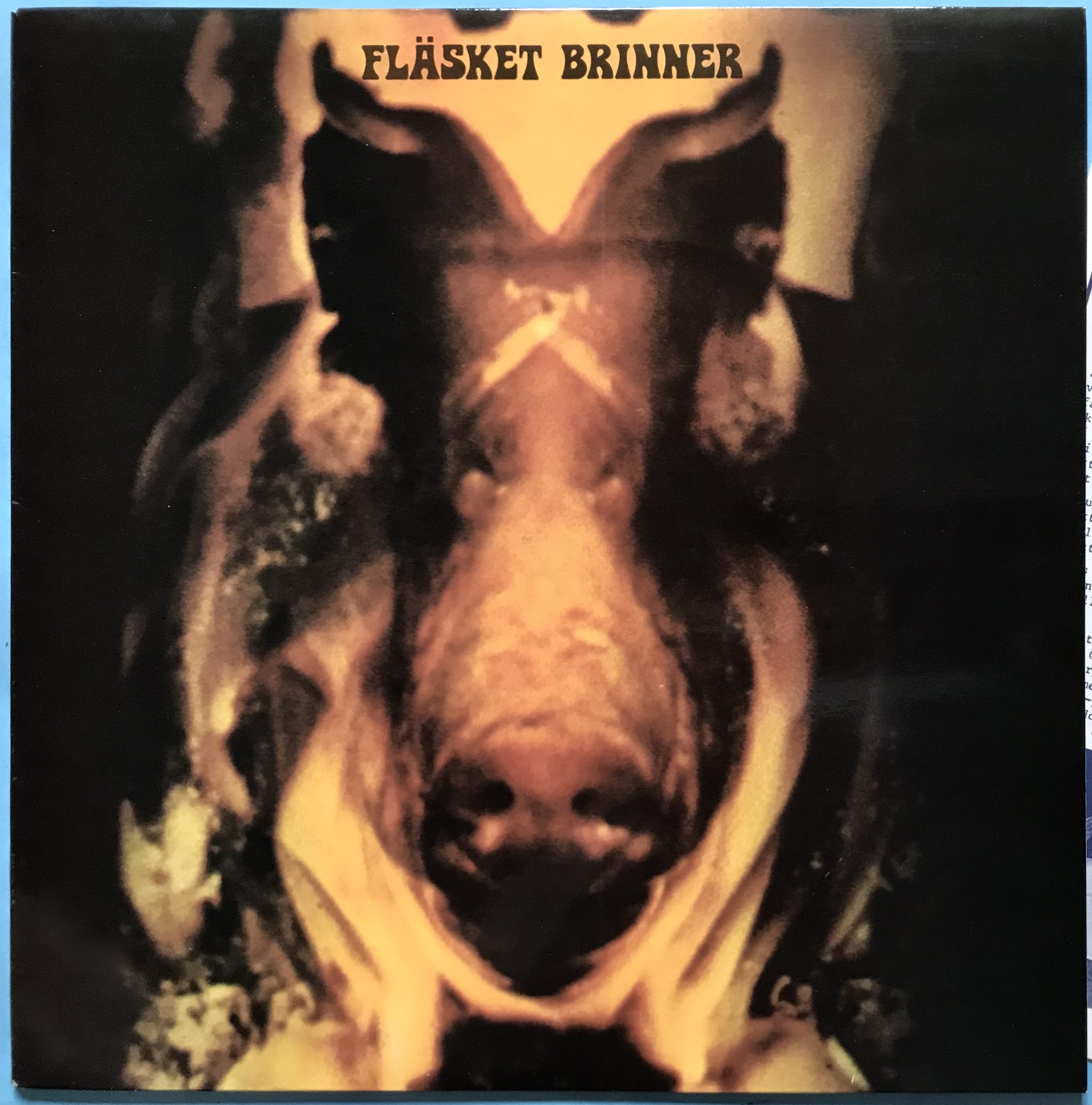 FLÄSKET BRINNER - "same" Swe-orig LP 1971