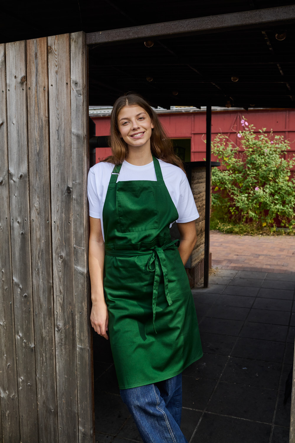Köksförkläde - Neutral - Fairtrade & EKO - Bottle Green
