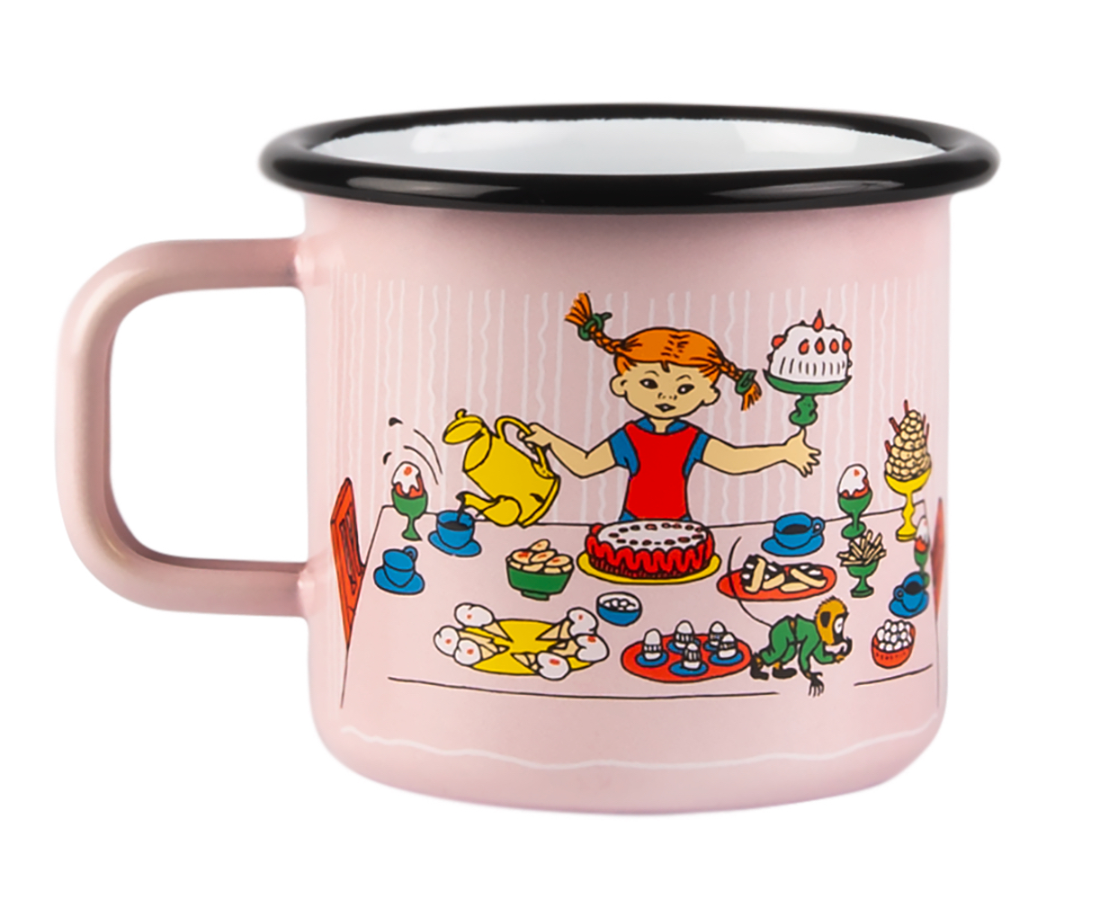 Pippi Långstrump Emaljmugg 3,7 dl - Födelsedag - 2