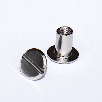 Chicagoskruv / skruvnit, 8 mm, silver