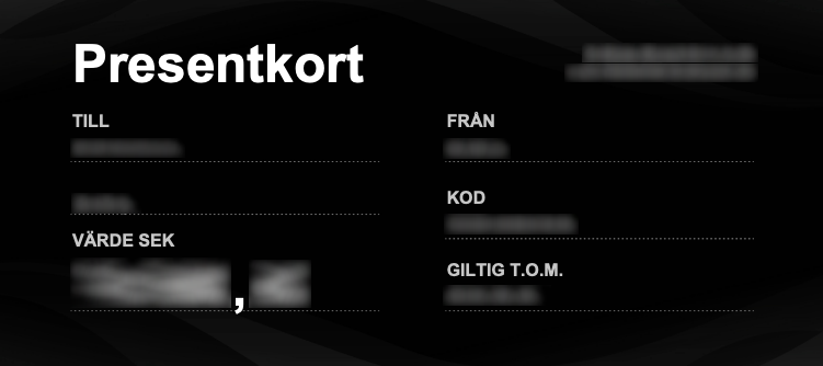 Presentkort 100 Kronor - 2