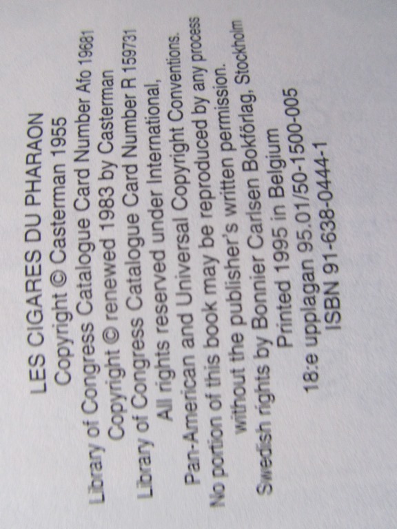 Tintin 05 Faraos cigarrer 18:e uppl. - 4