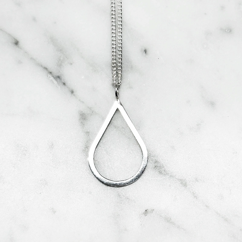 Silverhalsband H2O polerat