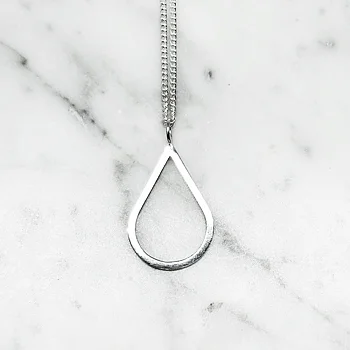 Silverhalsband H2O polerat