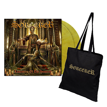 Sorcerer – Lamenting of the Innocent  - 2 LP Clear Mustard Yellow Marbled Vinyl (Tote Bundle)