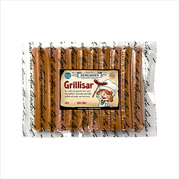 Hemgården "Grillisar" grillkorv 700 g x 12 pkt.