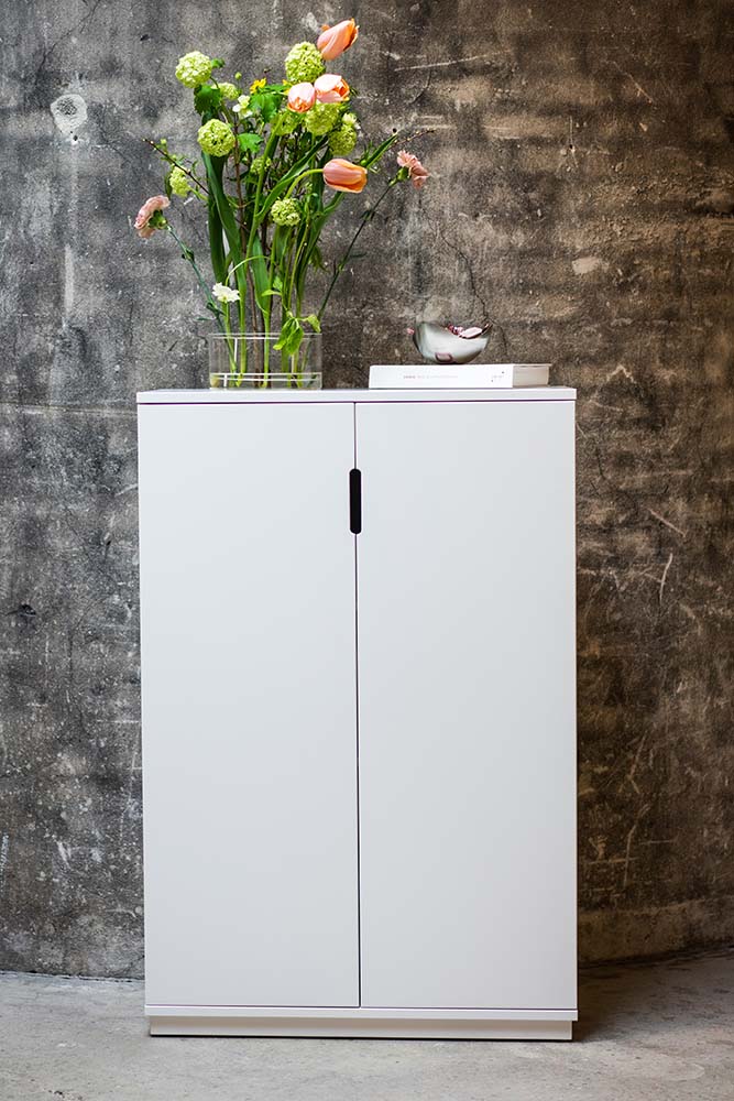 Aoko Skåp 120 cm med Täckta Dörrar - Mavis  - 5