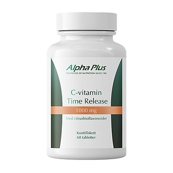  C-Vitamin Time Release 1000 mg Alpha Plus 60 tabletter
