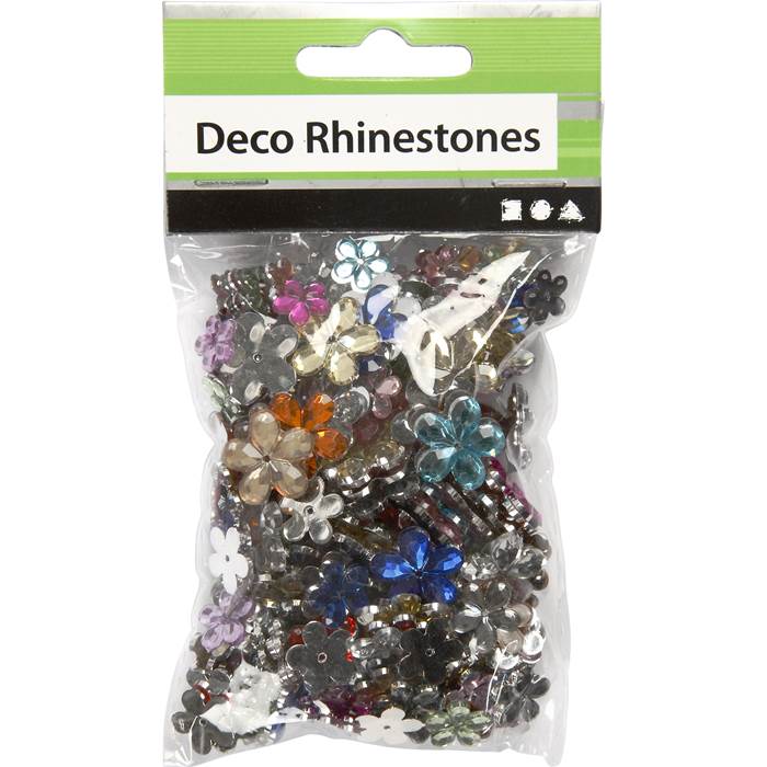 Rhinestones blommor mix 252/fp - 2