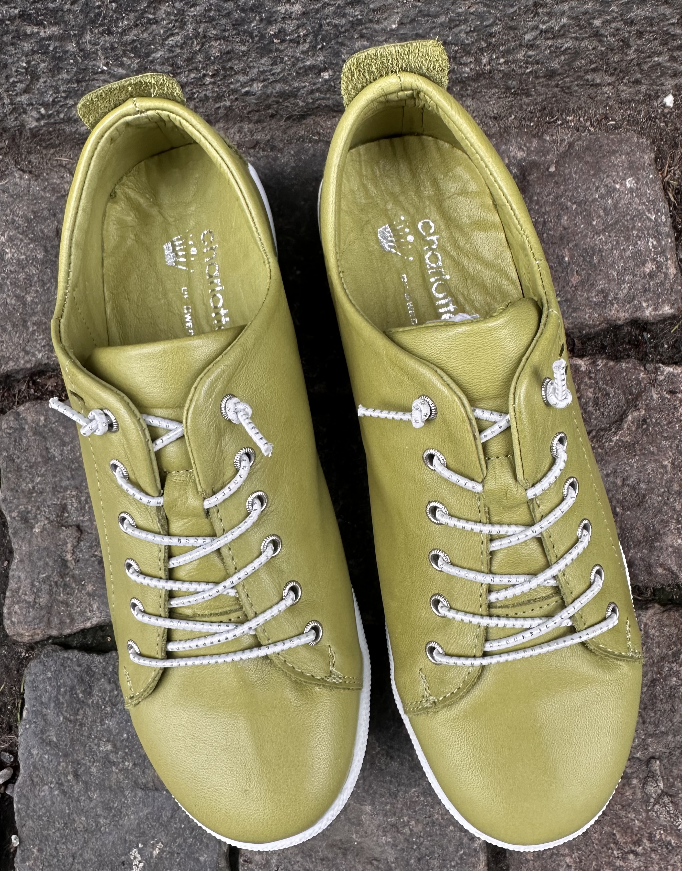 Sneakers från Charlotte of Sweden, kiwi - 4