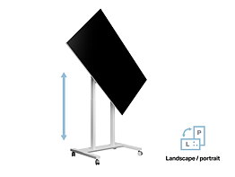 M Motorized Floorstand Flip 2 VESA 2/3/400 White