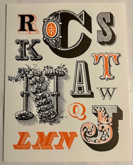 Vintage Typography : Advertising - Kort med kuvert
