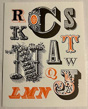 Vintage Typography : Advertising - Kort med kuvert