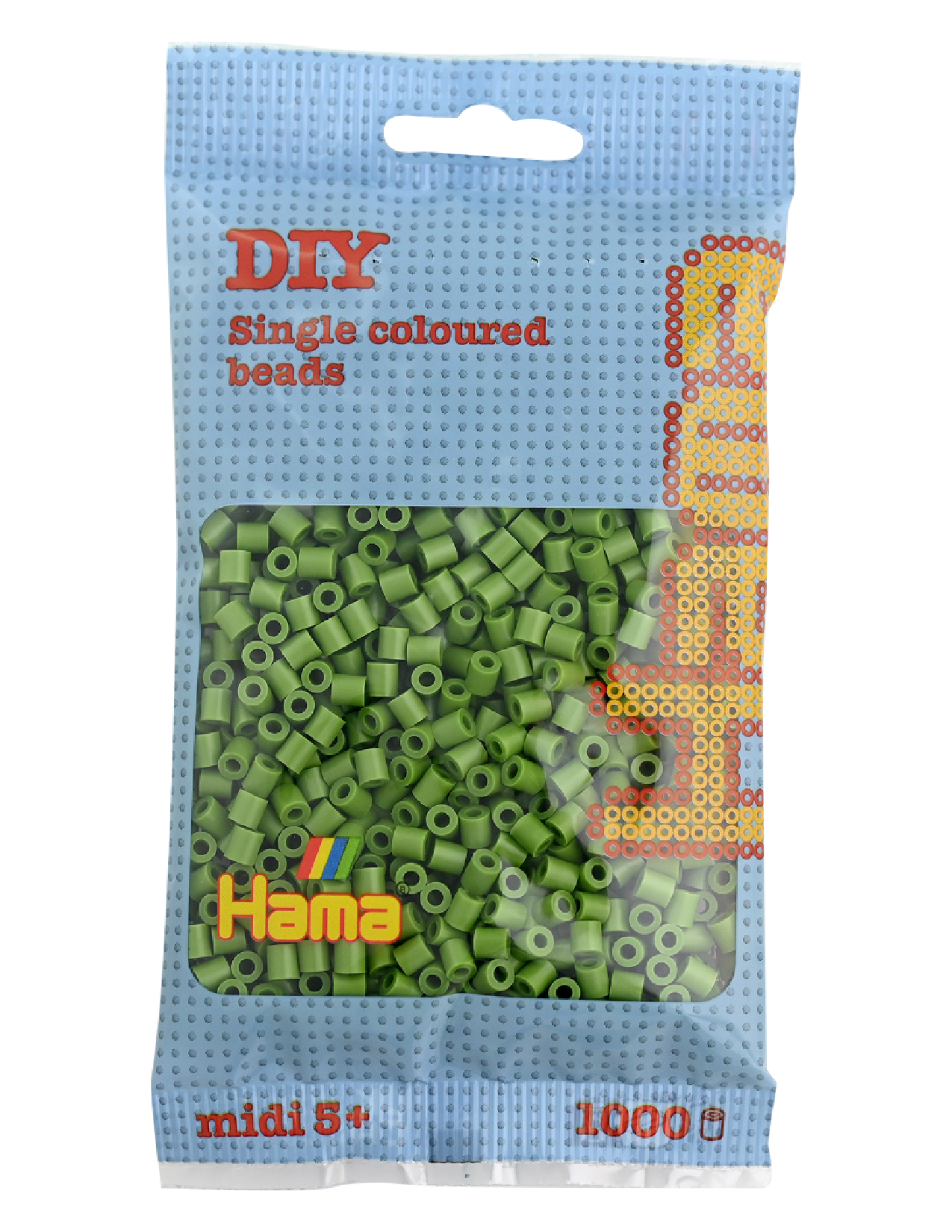 Hama 207-84 Midi pärlor 1000st olive grön