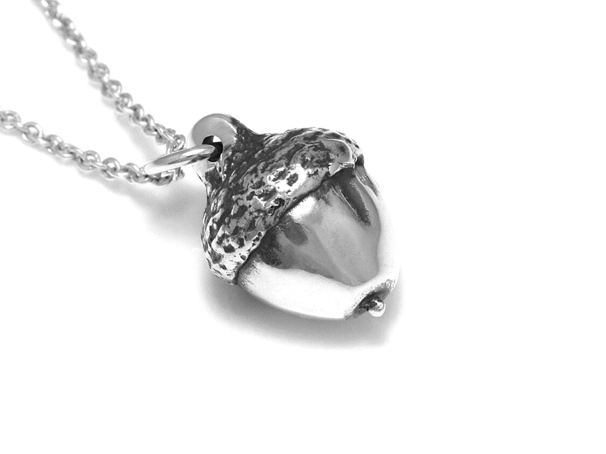 Ekollon Halsband, Natur Smycke i Silver - 5