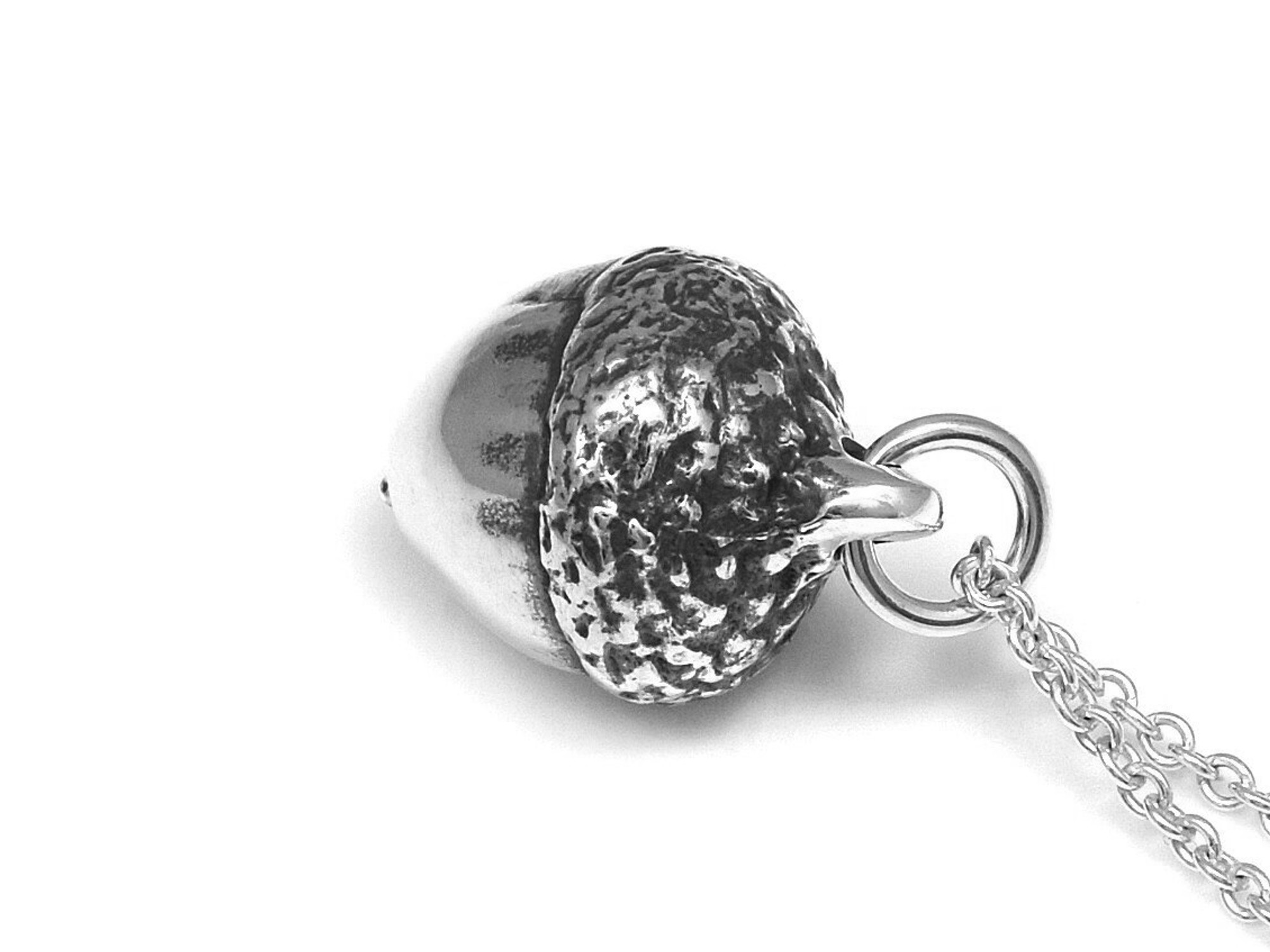 Ekollon Halsband, Natur Smycke i Silver - 3
