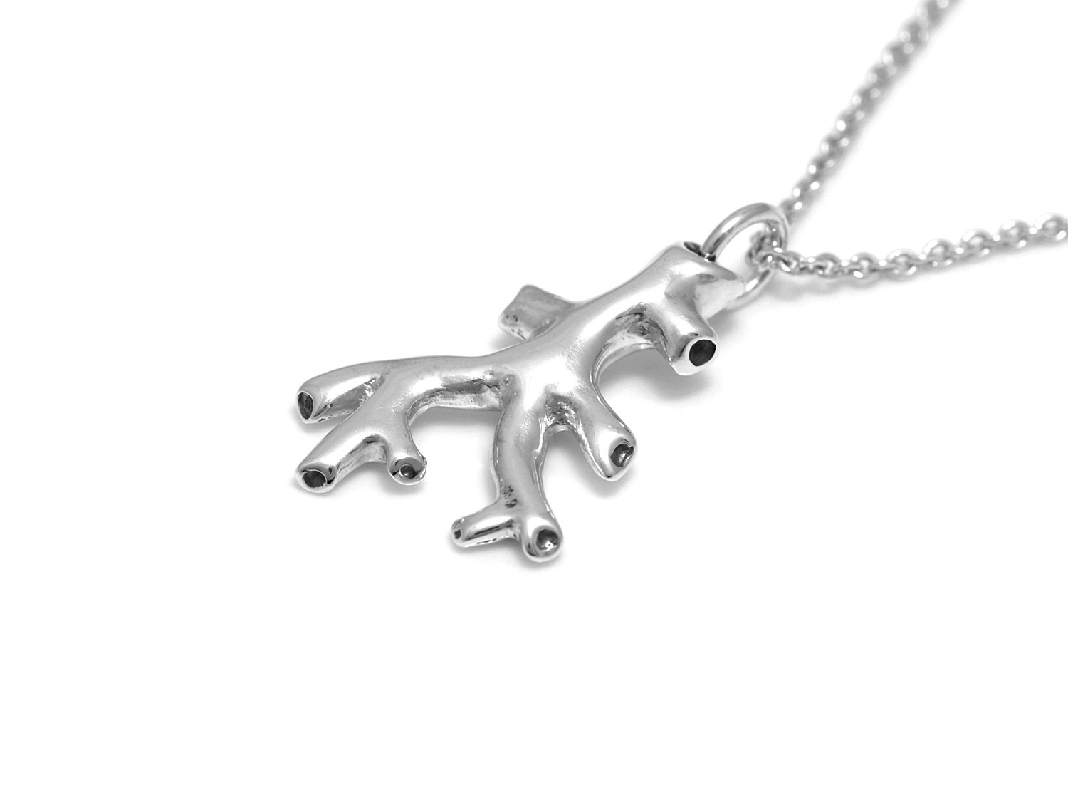 Blodådror Halsband, Ven och Artär Smycke i Äkta Silver - 3