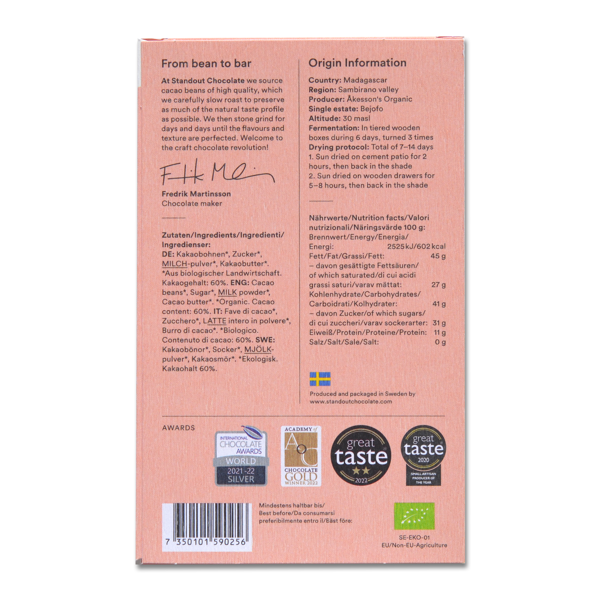 Dark Milk Madagascar Sambirano 60% - 3