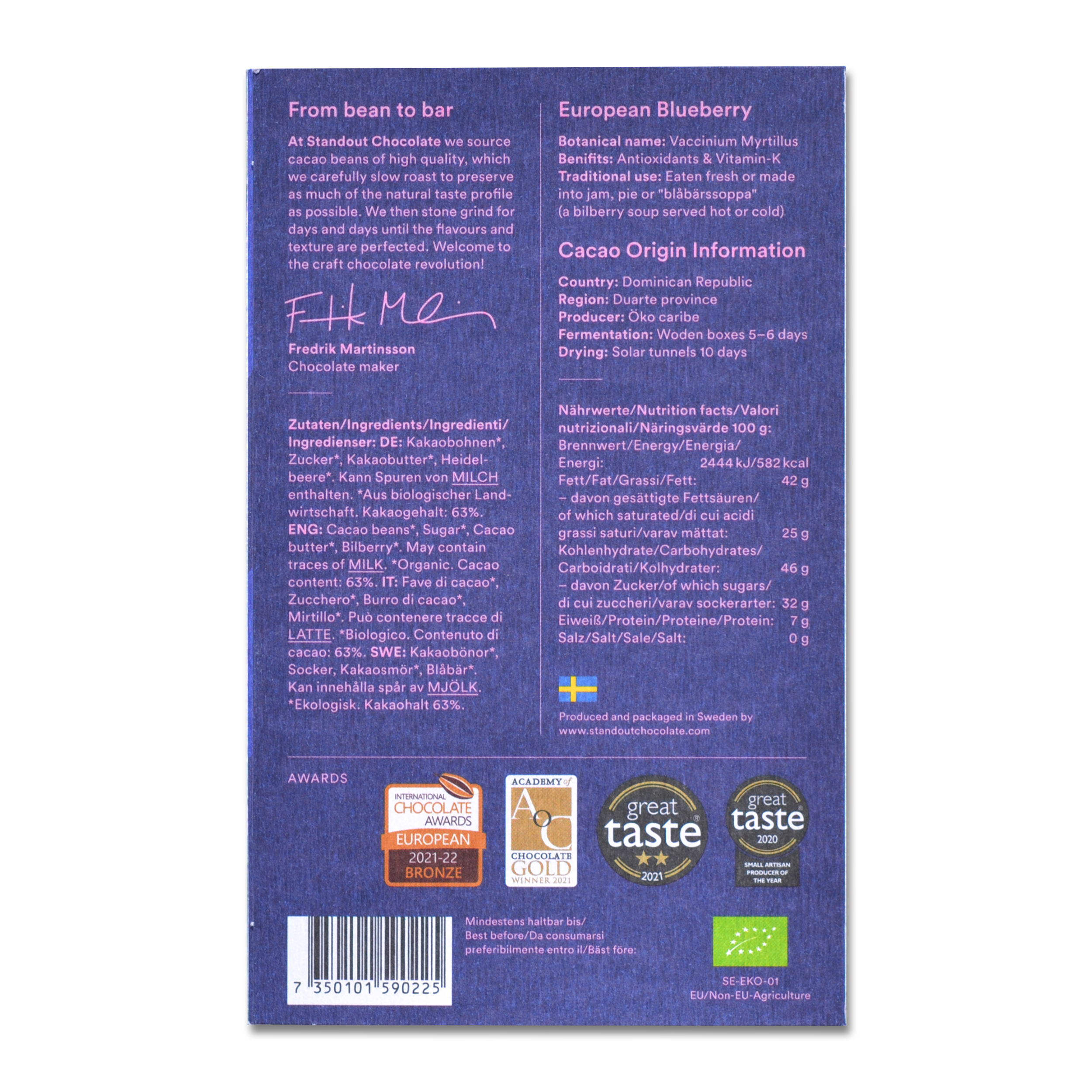 Nordic Nature European Blueberry 63% - 3