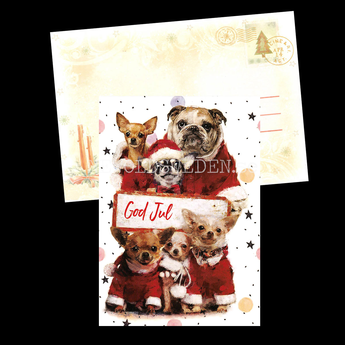 God Jul - Julkort A6 - 972 PA11 - 2