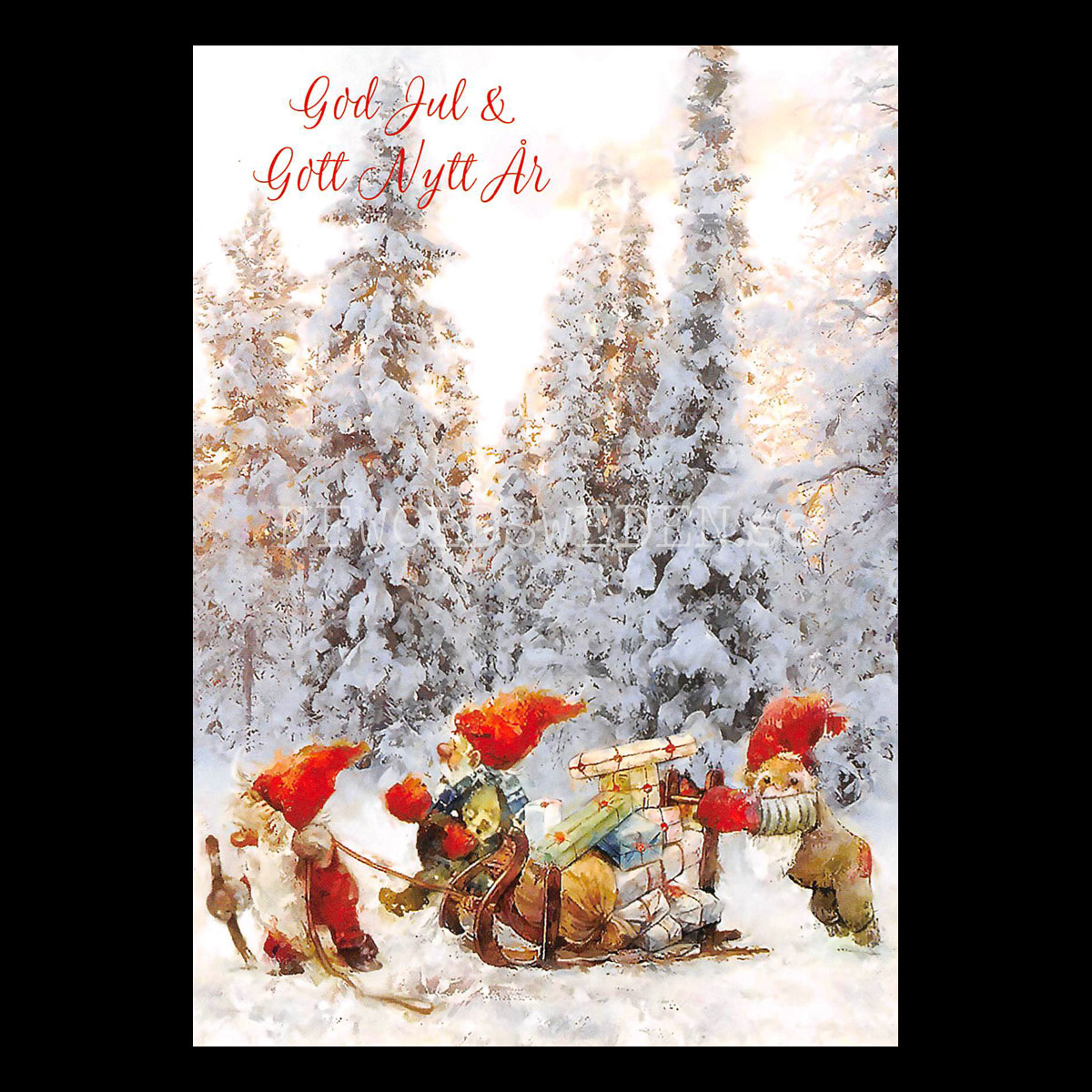 Julklappssläden - Julkort A6 - 970 PA11