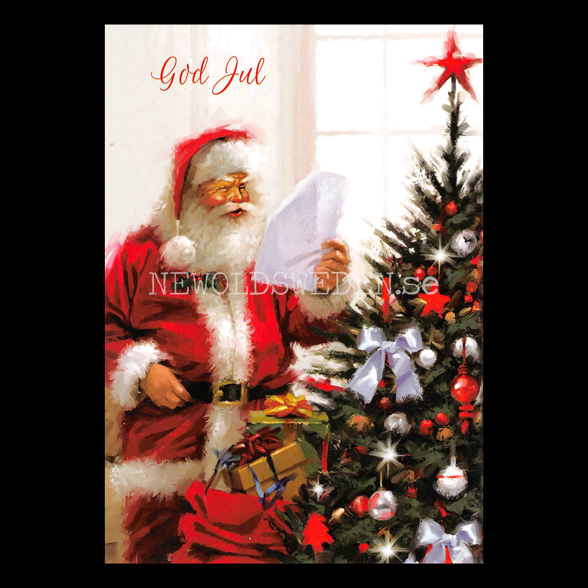 Önskelistan - God Jul - Julkort A6 -