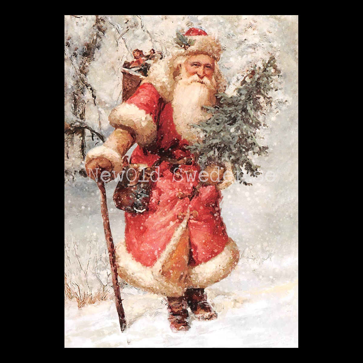 Tomtefar - God Jul & Gott Nytt År - Julkort A6 - 972 PA77