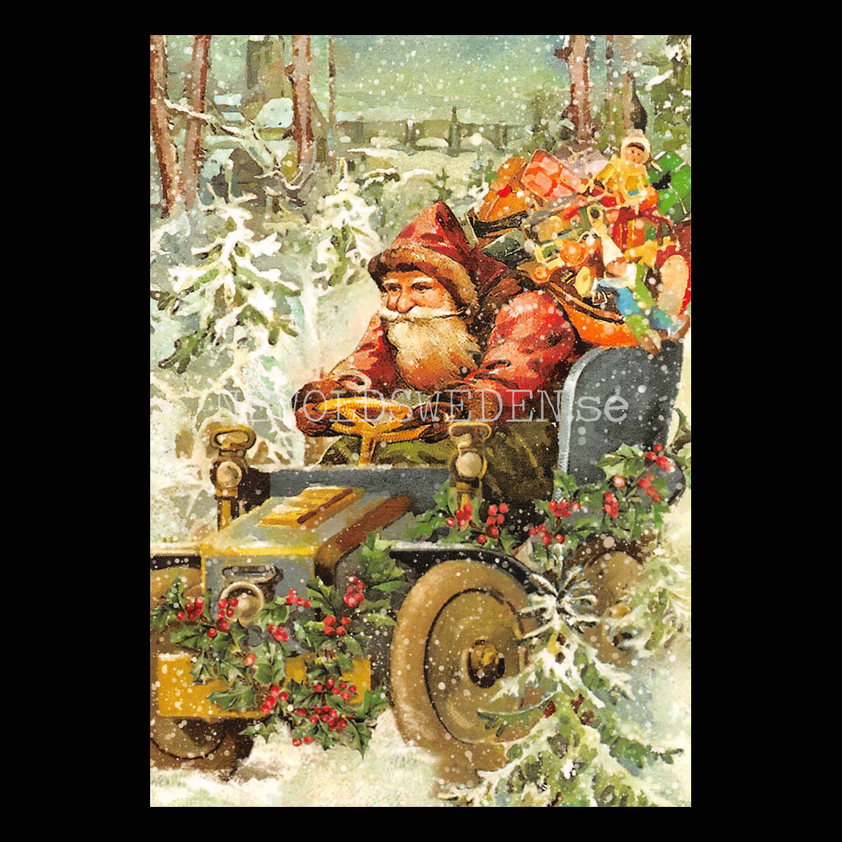 Racertomten - God Jul & Gott Nytt År - Julkort A6 - 976 PA88