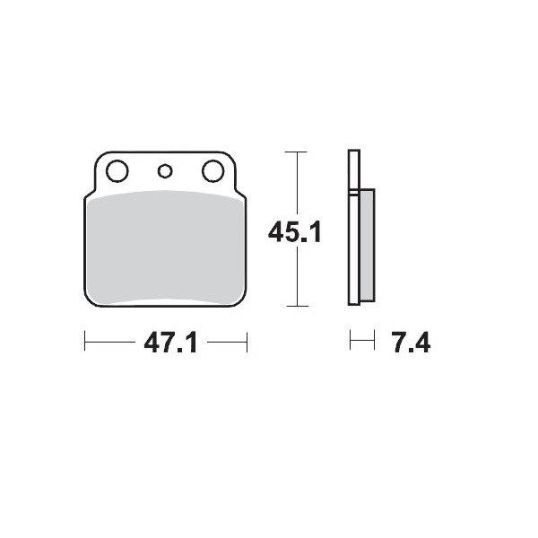 Bromsbelägg bak - 2