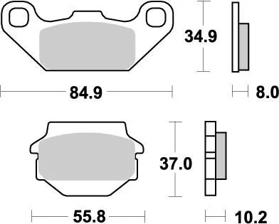Bromsbelägg fram - 2