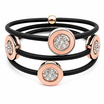 Armband Doris   Rosé Hematit kristaller