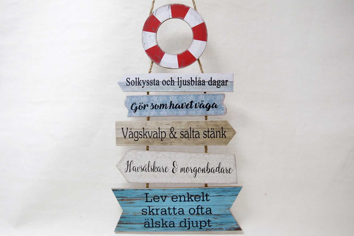 Livbojs skylt med Texter 37x80 cm  - 2