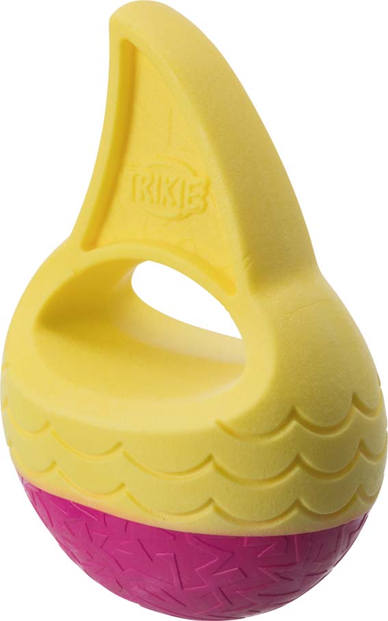 Trixie Aqua Toy Flytande "Hajfena" Ø 18cm Gul/Rosa - 3