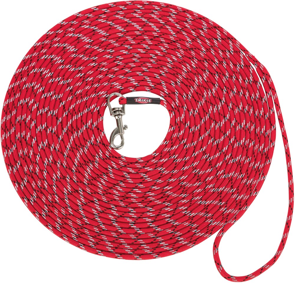 Trixie Junior Valp/Unghund Rund Spårlina XX-Small - X-Small Ø 4 mm x 8 Meter Röd