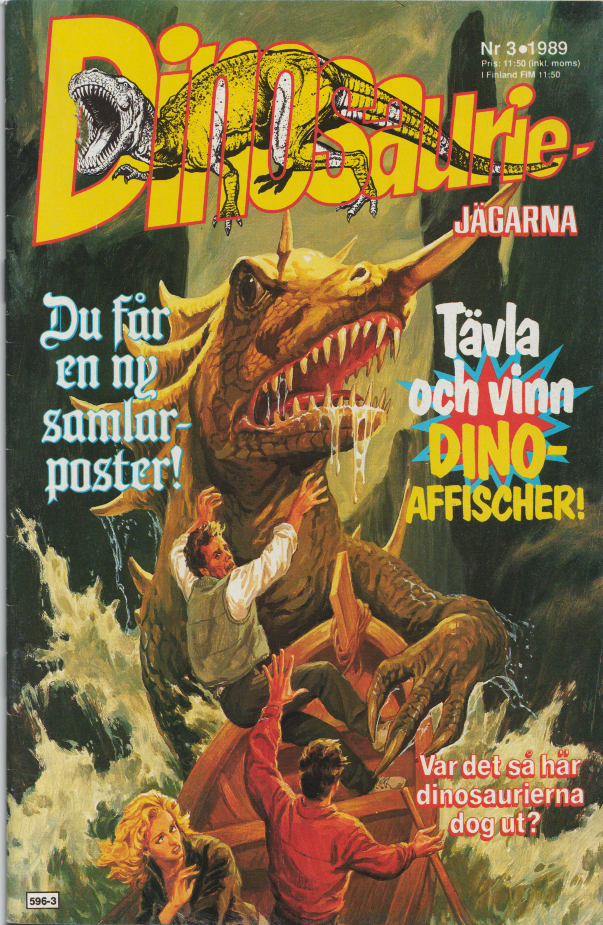 Dinosauriejägarna nr 3 1989, begagnad