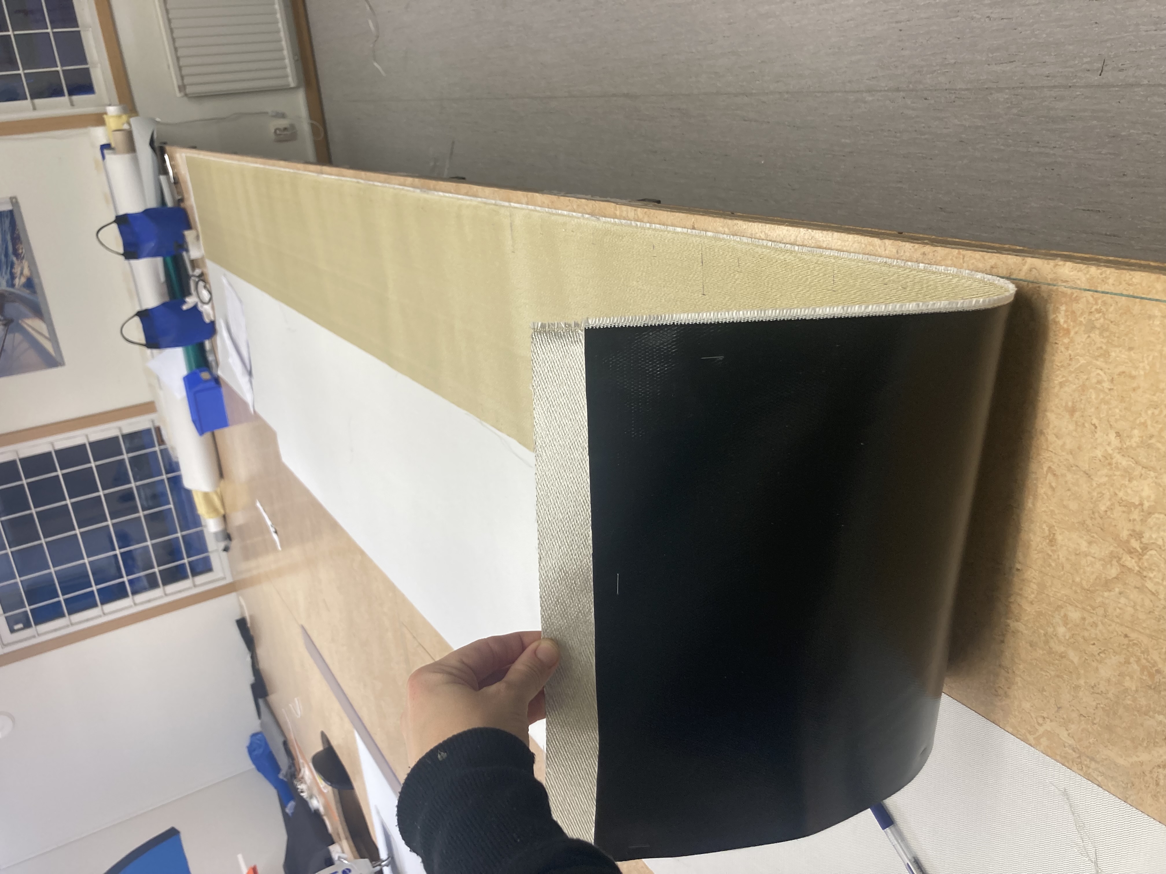 Duk-stos i silikonväv plus glasfiberväv