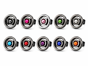 Ring Flora Hematite Differente colors