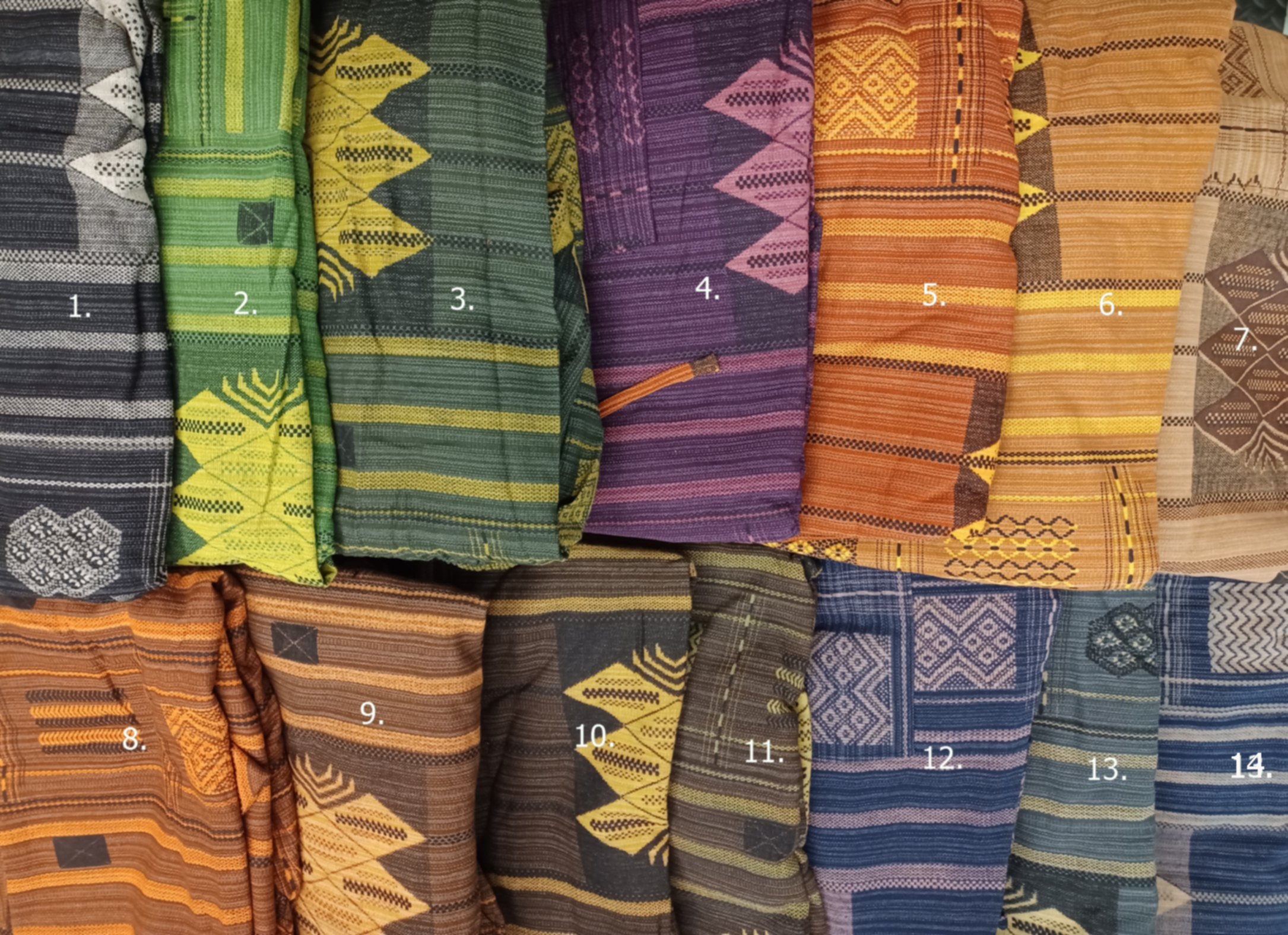 Aztec Kubiskt Mönster Haremsbyxor  - 5