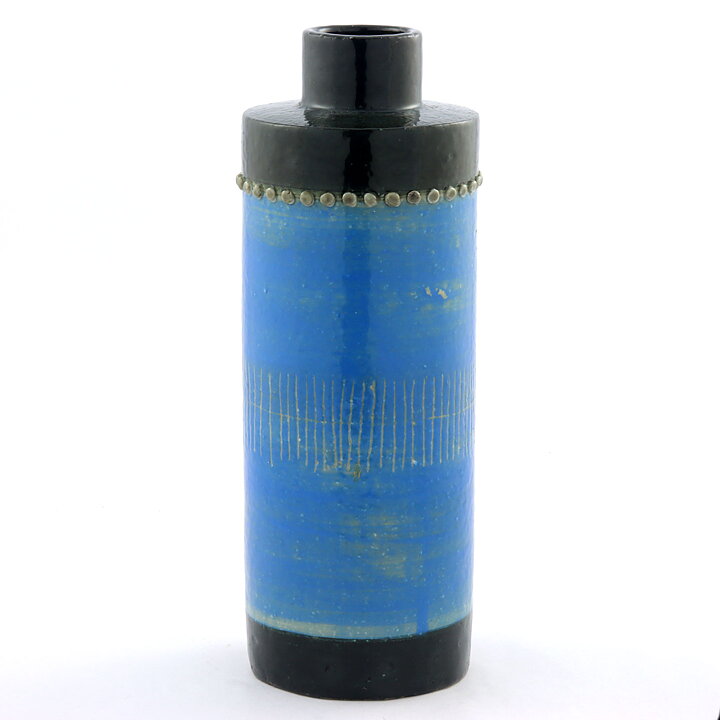 Sylvia Leuchovius (1960s) Black/Blue Studio Vase with Pearl Deror 24 cm