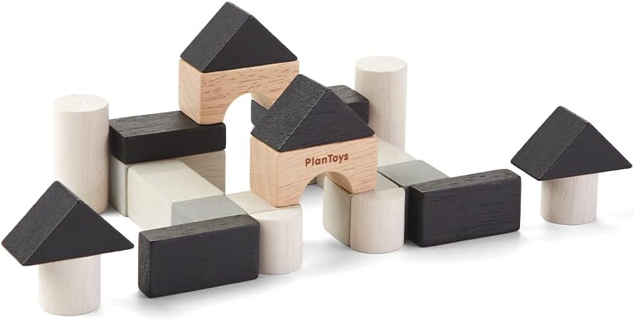24 puiset palikat lapsille matkalle – Plantoys - 3