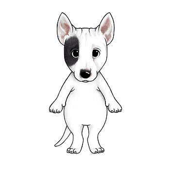 Bingo the bull terrier
